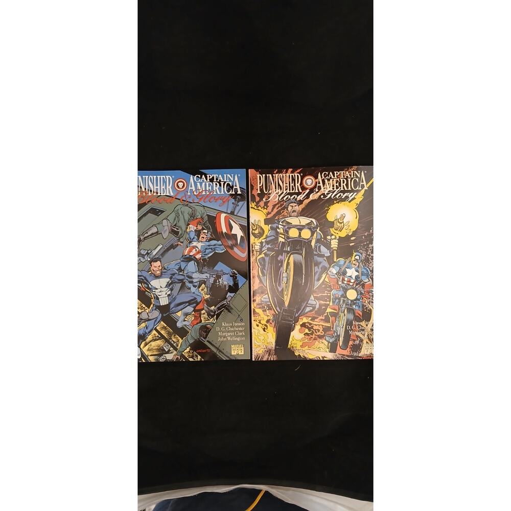 BLOOD AND GLORY-PUNISHER / CAPTAIN AMERICA #1 #2 (MARVEL COMICS OCTOBER 1992)